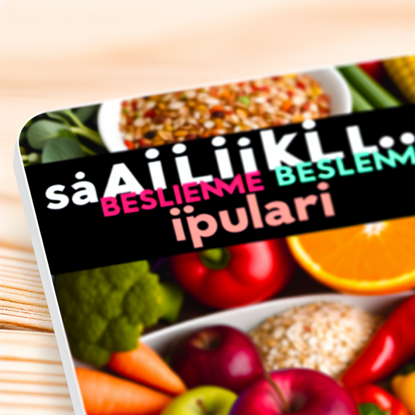 Sağlıklı Beslenme: Dengeli Diyet ile Sağlıklı Yaşam
