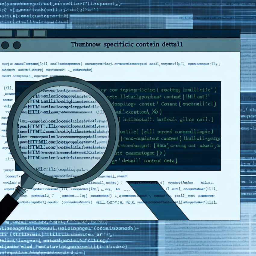 HTML Kodu Oluşturarak İçerik Detayları Sağlama